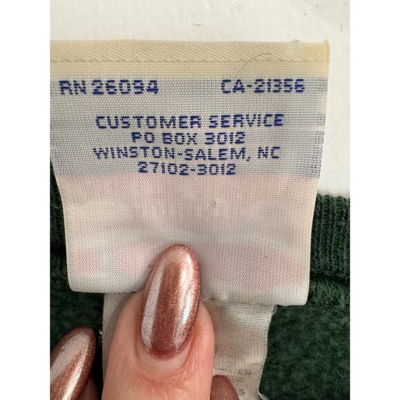 Awesome Vintage 90's Dark Green Champion Crewneck - Picture 6 of 11